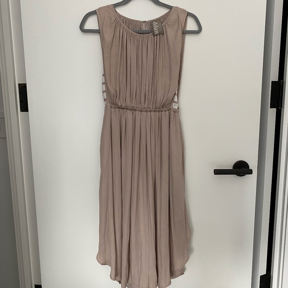 Anthropologie Dolan Left Coast Taupe Women's Dress Size Small Petite
